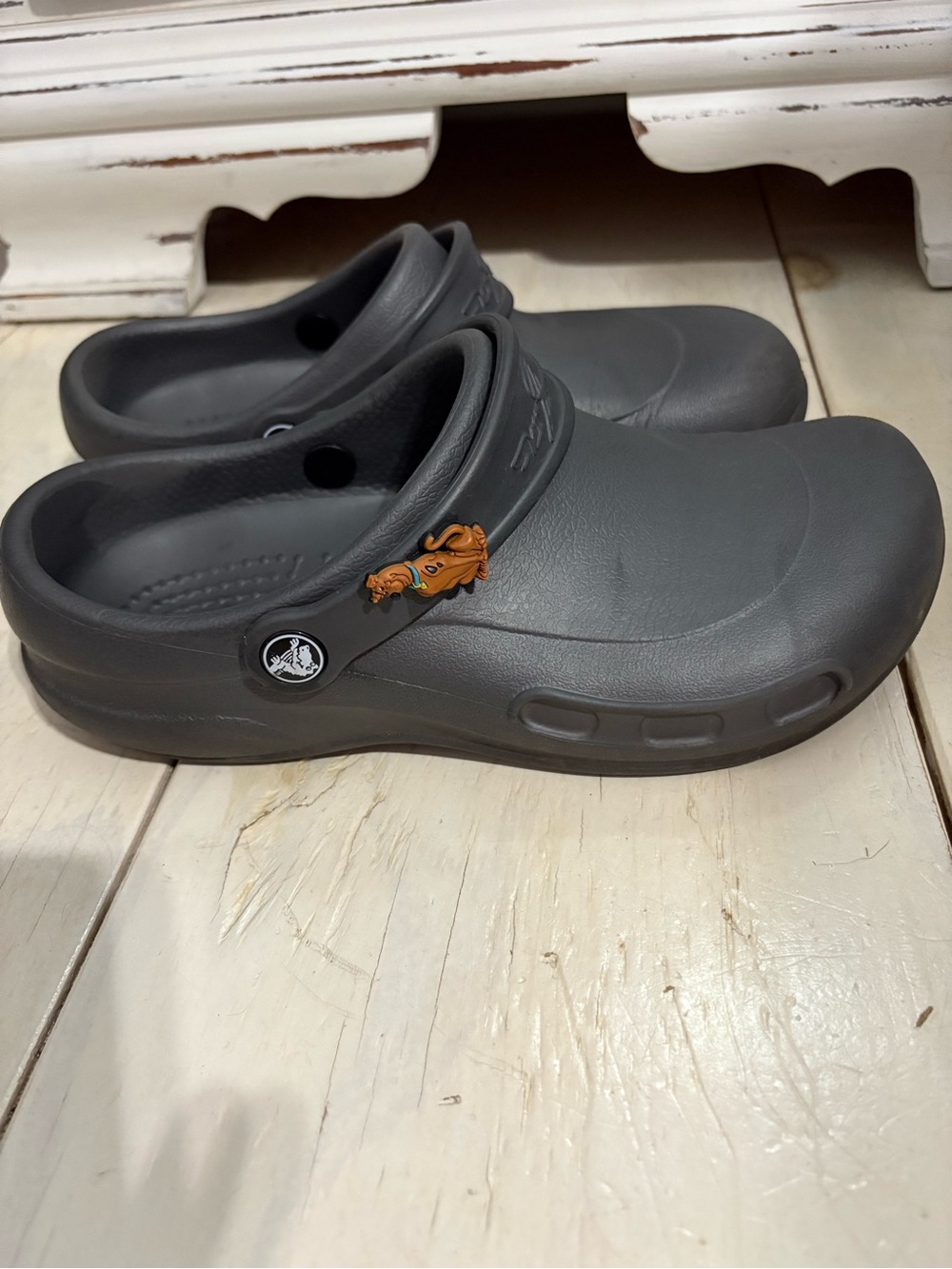 Crocs Bistro Mario Batali Black Kitchen Nurse Slip Resistant Mule Clogs W9 M7